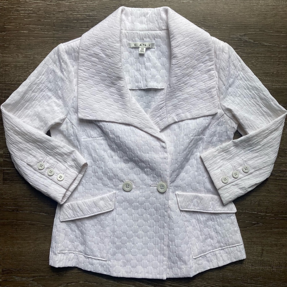 Cabi White Dress Jacket Size XS